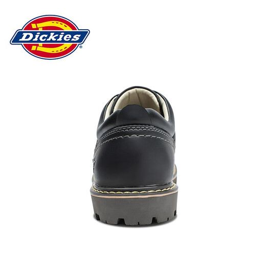 Dickies casual shoes men's shoes autumn low top work shoes men's versatile trendy casual leather shoes British style men's shoes black 40 [a size larger, suitable for sports shoes 41]