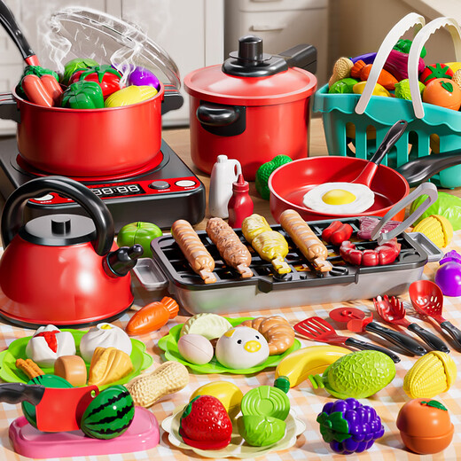 Sugar Rice Children's Mini Kitchen Play House House Kitchen Toy Cuisine 3-6 Cadeaux de vacances pour garçons et filles