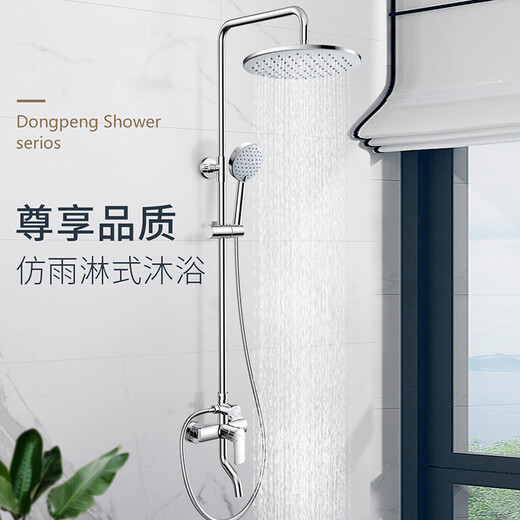 Dongpeng (DONGPENG) shower head complete set of handheld shower head lift shower shower head set three-function shower head