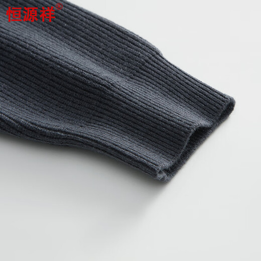 Hengyuanxiang Pull en tricot Cardigan Style d'automne et d'hiver épais d'hiver contenant une laine d'âge moyen et de revers de revers de la laine