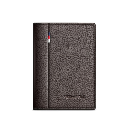 Williampolo Paul Mini Card Bag Men's Onuine Leather Ultra-Thin Small Sertifice Case Case Лицензии на кожаный корпус высокий клад