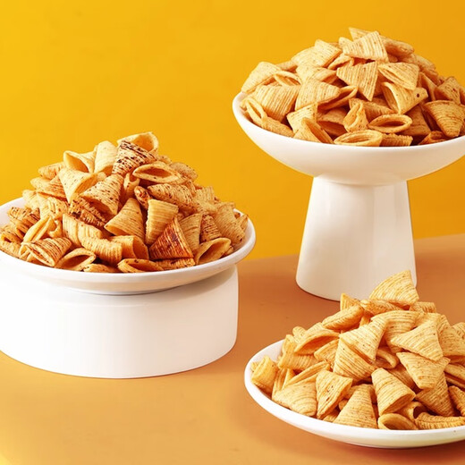 Wuduoyan Beef Crispy Horns and Tiger Teeth Crispy Childhood Nostalgia Crispy Rice Bowl Office Leisure Puffed Snack Food Gift Pack 520g