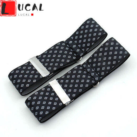 LUCALY shirt sleeve cuffs fabric sleeve cuffs shirt sleeve cuffs bartender arm cuffs armbands sleeves for men and women sleeve bundles suit cufflinks soothing Shen Wei navy blue white dots