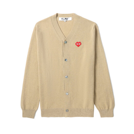 
PLAY COMME DES GARCONS CDG IT Kawakubo Rei INVADER joint men's knitted cardigan BKX/Black S