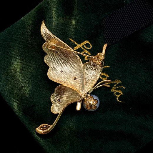 Jingli Jingda enamel butterfly brooch, high-end women's exquisite niche light luxury corsage birthday gift for women, exquisite, high-end and practical enamel butterfly brooch gift box