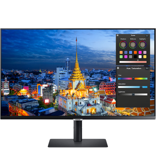 三星（SAMSUNG）专业设计 4K显示器 IPS平面高清分辨率 type-C 升降旋转 电脑屏幕 【32英寸】S32B800PXC