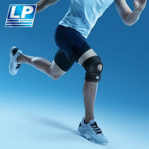 
LP knee pad 733CN sports men's and women's football badminton basketball running professional meniscus injury squat knee pad black single one single one (31.8-40.6CM)