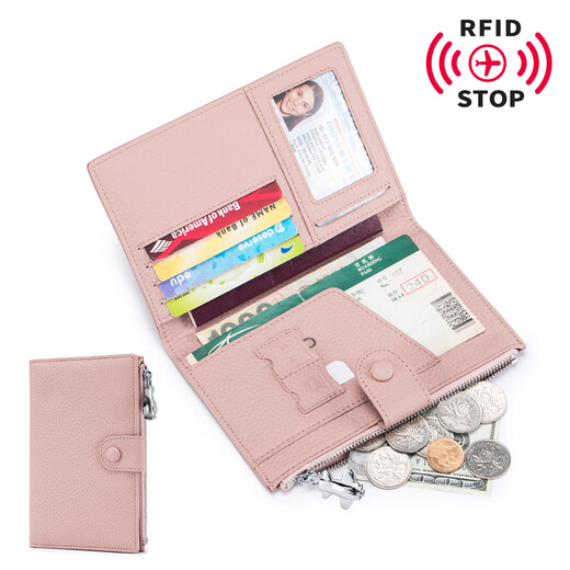 VANLEMN Denmark anti-theft brush study abroad travel passport bag multi-functional storage document bag passport holder female card bag green