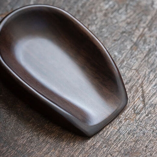 Qi Chief Black Sandalwood Tea Principle Solid Wood Tea Appreciation Lotus Kung Fu Tea Set Tea Ceremony Six Gentlemen Accessories Household Tea Spoon Tea Spade Tea Dividing and Pulling Quan Cheng Black Sandalwood Tea Principle