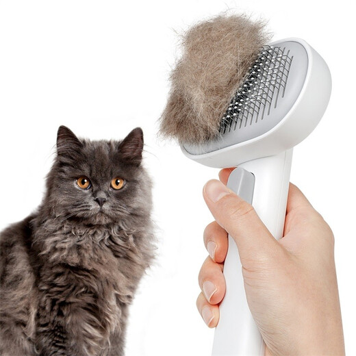 Aumuca cat comb pet cat hair dog hair comb remove floating hair artifact cat comb long hair cat brush pet supplies classic white