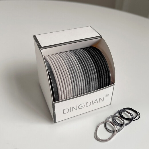 BARY REEF high ponytail rubber band high elasticity and durable hair rope hair tie women's hair tie does not hurt the hair rope leather set internet celebrity headwear twist style