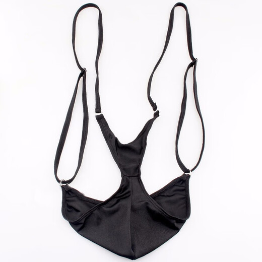 Men's sexy underwear, sexy underwear, T-string, exposed hair, uniform, tempting pants, no need to take off, see-through punishment, suspender-type adjustable one-piece thong 7199