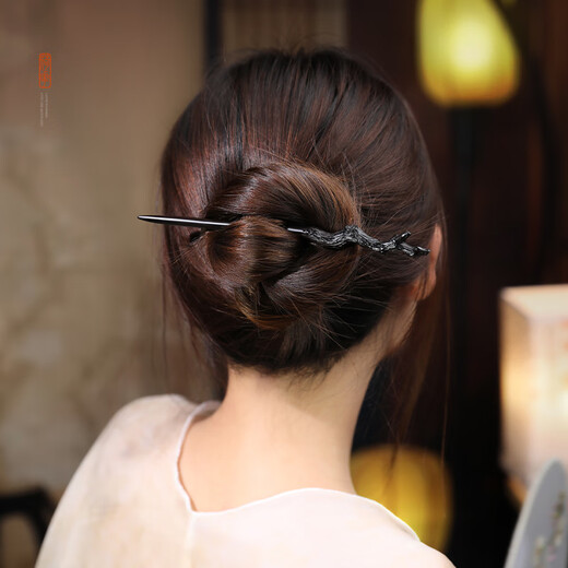 Shengxun hairpin sandalwood handmade ancient style new Chinese style hairpin hairpin women's wooden hairpin temperament Hanfu cheongsam gift carved Tianzhi exquisite gift box