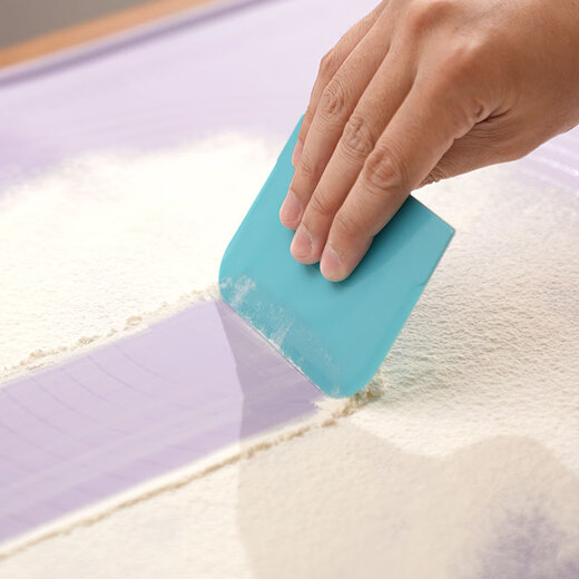 Berson Youjia Kneading Mat Food Grade Silicone Mat Thickened Antibacterial and Dumpling Mat Non-stick Graduated Baking Rolling Mat Thickened 6mm Purple 50*70cm + Rolling Pin