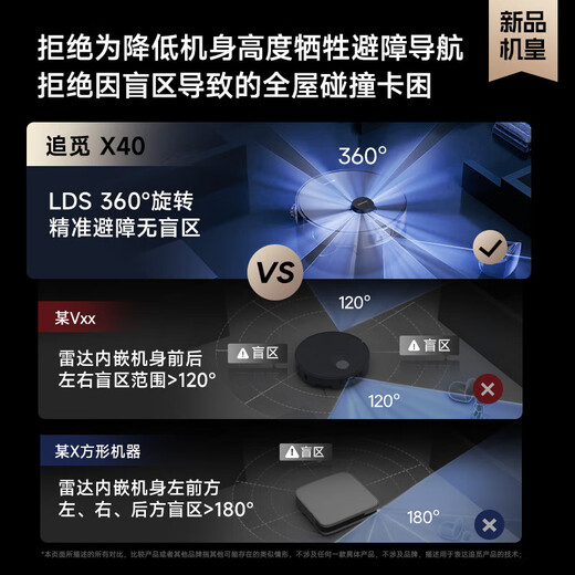 追觅官翻机X50Pro x40pro增强版 x20 X30S Pro扫地机器人扫拖一体自动清洗全自动家用智能拖地机吸尘器 X40 上下水版-B微试用
