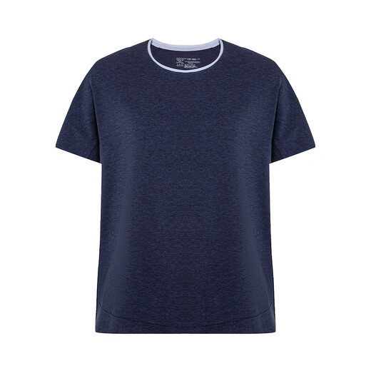 
Mr. Aimu 23SS 30th Anniversary - Seaweed Sleeping Clothes Men's Round Neck Pull-up Short Sleeve NS41J671 Nakabang Blue 80N XL (175)