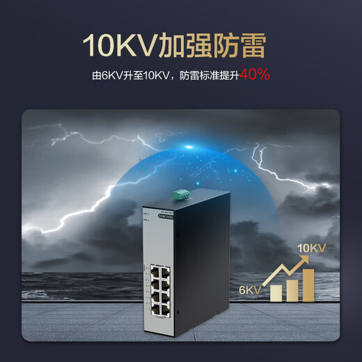 New H3C (H3C) Mini S8F-I 100M 8-port industrial grade switch monitoring network hub rail type IP41 protection level plug and play