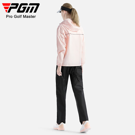 
PGM Golf suit women's raincoat rainproof full body equipment tops and pants complete clothing YF690-pink M