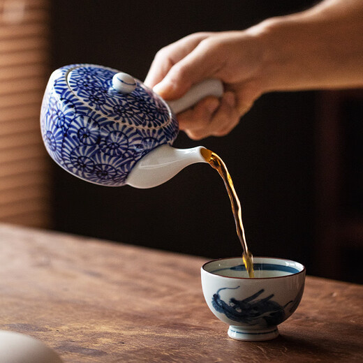 同合年货大清仓，超值特价日本进口茶具茶壶茶杯大特卖链接2 数量有限 【正价728元】染付唐草纹急须