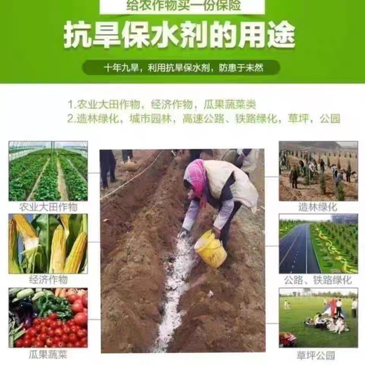 Agricultural and forestry water-retaining agent, drought-resistant agricultural water-locking and moisturizing, ultra-high water-absorbent soil improvement manufacturer wholesale drought-resistant water-retaining agent 1kg powder 800 times