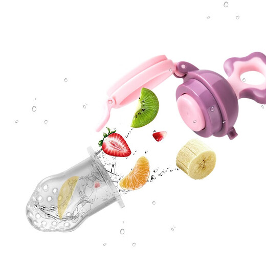 Little White Bear Baby Teether Teething Stick Vegetable Food Complementary Bite Bag Baby Food Complementary Set Mesh Bag Accessories Small Green 4 Months and Over 1 Pack