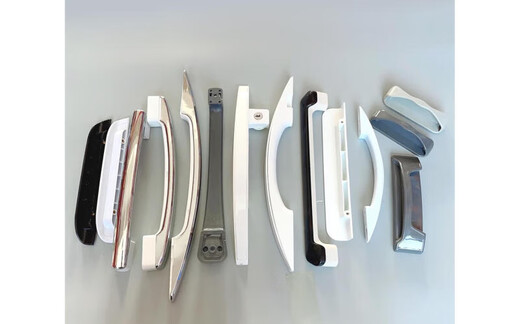 Freezer door handle horizontal freezer door handle refrigerator accessories display cabinet door handle push handle refrigerator door handle M-hole spacing 156mm gray single with screws