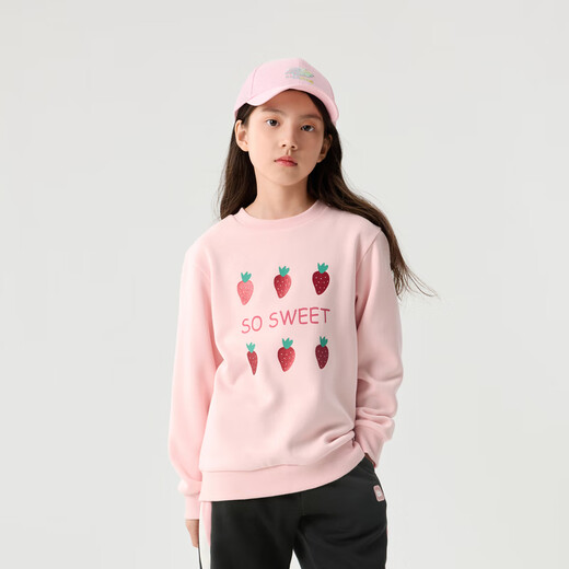 巴拉巴拉童装儿童长袖卫衣女童加绒保暖秋冬装休闲上衣潮208424121212