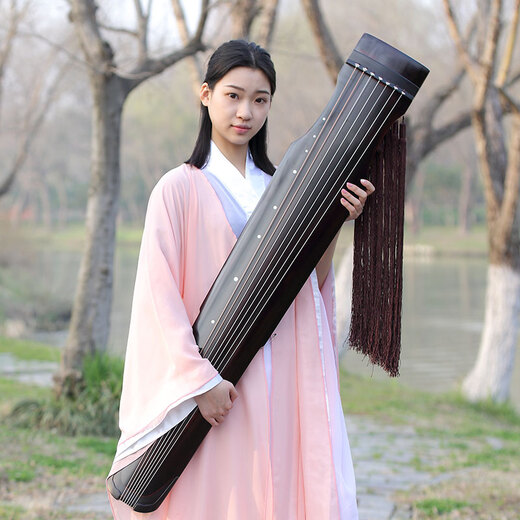 寻音 古琴老杉木乐器初学者仲尼式七弦琴 天然生漆仲尼式演奏古琴