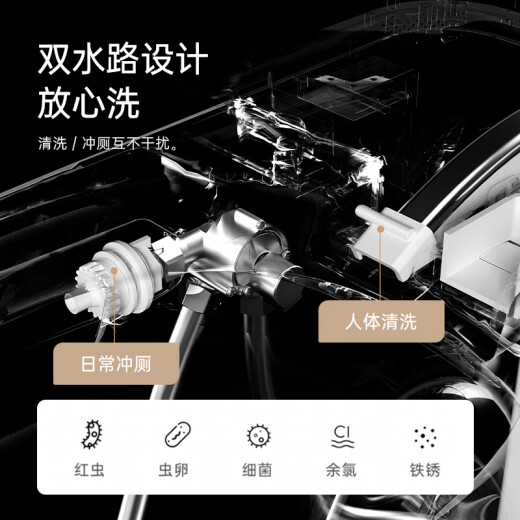 JOMOW全自动智能马桶一体式大座圈无水压限制旋转泡沫盾即热坐便器983 983白 高配-自动翻盖+不限水压