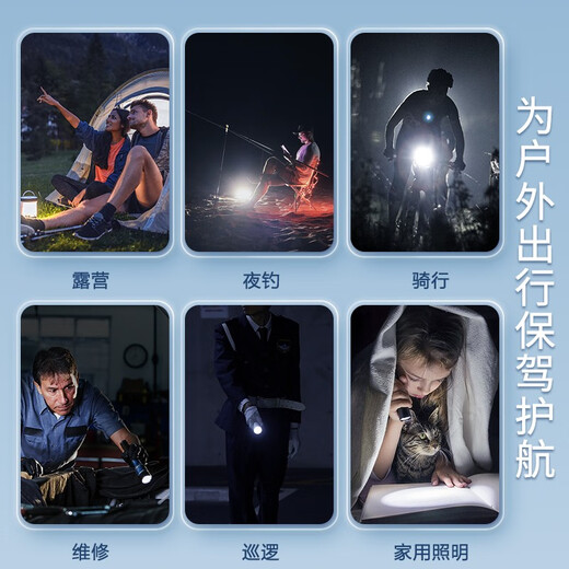 Panasonic LED bright flashlight ultra-bright outdoor waterproof rechargeable multi-function dimmable long-range camping flashlight 4W outdoor bright flashlight Yixun HHLT0255L