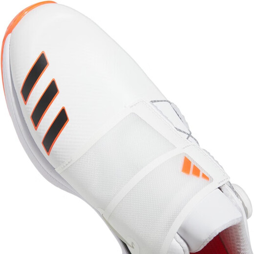 Adidas golf shoes men's ZG23 series new fashion lightweight anti-slip water-splashing BOA comfortable sports shoes GY9716 white/number one black/semi-fluorescent red 46 (UK10.5)