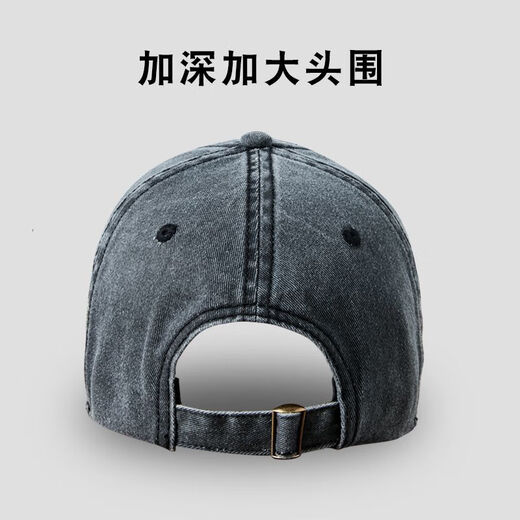 战术鸟(纯棉)男士棒球帽美式牛仔鸭舌帽工装复古做旧休闲软顶帽子
