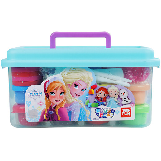 [70% neu] Disney (Disney) Leichttonfarbene Schlammspielzeug gefrorene Prinzessin Kinder-DIY-handgefertigte Gummi-Gummi-Dreambox Ultra Light Clay Girl Toy DS-2702