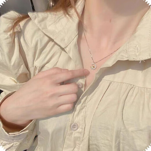 Mansheng kitty cat necklace female student Hello Kitty clavicle chain best friend pendant Valentine's Day birthday gift for girlfriend necklace bow gift box