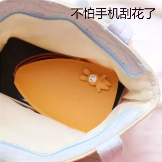 Bag Key de automóvil Creative Pull -Pull Lindo almacenamiento de gran capacidad para mujeres Volkswagen Mercedes -Benz Universal Mini Mobile Phull Pull Pull Key Bag - Amarillo - Lucky Cat - 1 pieza