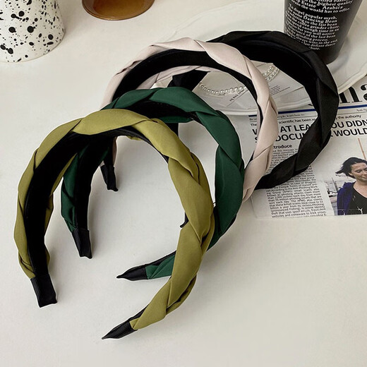 Xiangwan headband, high-ceiling sponge headband, women's going out temperament hairpin, women's braided headband, high-end hair accessories, birthday gift