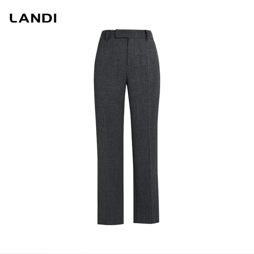 LANDI Gray Dark Gray Women's Suit Pants Formal Slim Straight Pants Autumn and Winter New Product Second Batch L