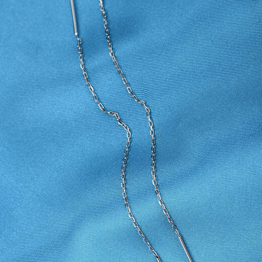 Pt.Charm platinum ear wire for women pt950 platinum fine bead chain fashionable versatile tassel ear wire customized 1.2-1.3 g pair