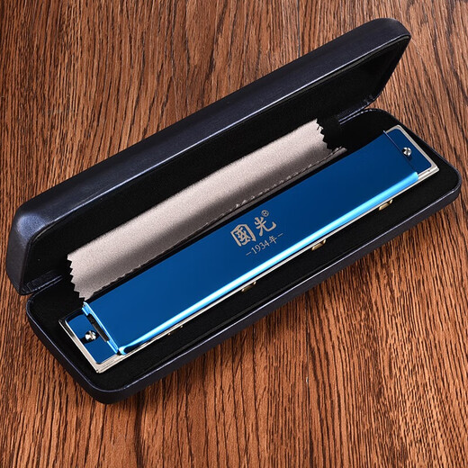 
Guoguang Imported Gonggong Professional Performance Stress 24-hole Harmonic Polyphonic 28-hole Advanced Professional Performance Recommended for Beginners 24-hole Performance Level-Blue Polyphonic C-Tune