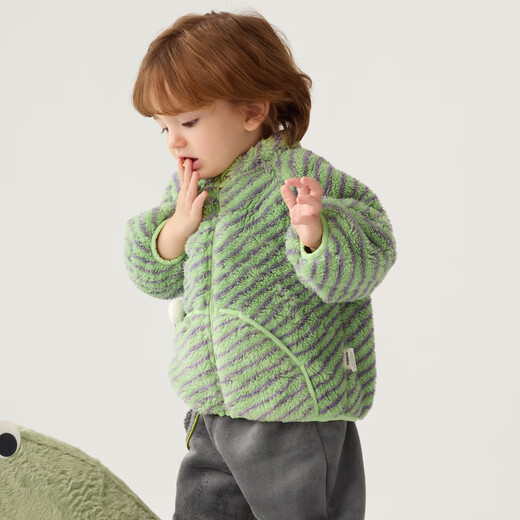 Balabala children's jacket boys' clothes 2024 girls autumn and winter baby coral velvet children's clothing cute and cute 208424105202