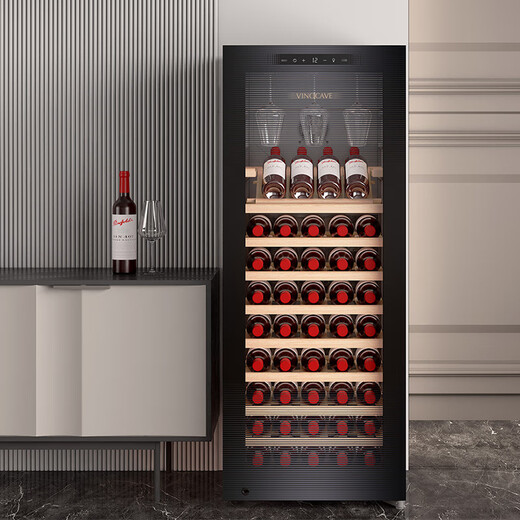 Vinocave wine cabinet constant temperature wine cabinet compressor home living room fresh wine refrigerated storage display cabinet refrigerator bar ultra-thin red wine cabinet CWC-200A-200L