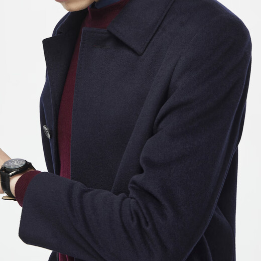 Youngor (Youngor) Herrenmantel Herren-Single-Bastentier schlanker Business Coat Woll Cashmere Comree und Leicht zu versorgen 4 Farben verfügbar Vysy015104ffy Navy L 175/96a