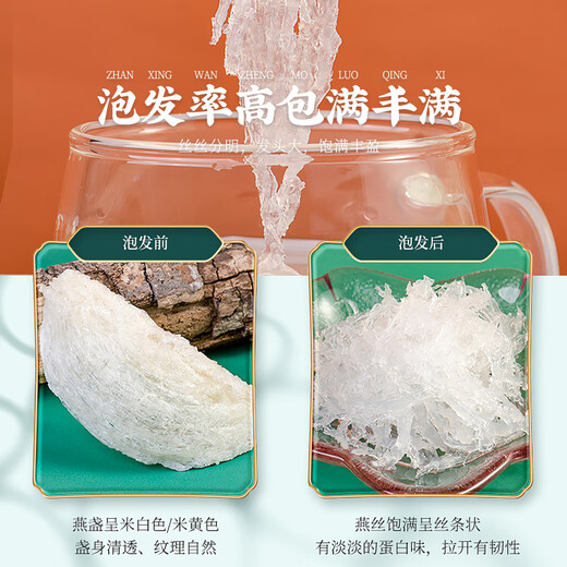 Caja de regalo de nido de pájaro importado de Malasia, auténtico de Malasia, auténtica de Hu Qingyutang, para mujeres embarazadas y regalos del festival de botes de dragones de los ancianos 50g
