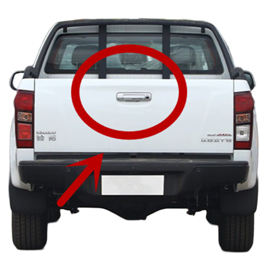 Aolin Jiangxi Isuzu Remai DMAX Suzuto pickup truck tailgate outer handle cargo box handle bezel handle rear door handle with radar hole-electroplating 17 models