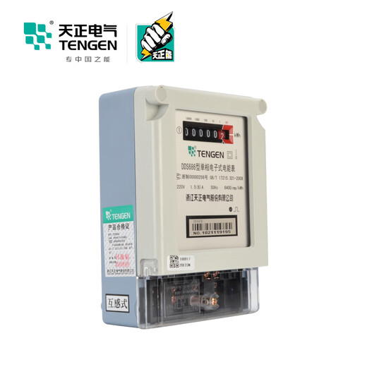 天正电气  DDS686 20-80A  1.0级 新型单相220V 电子式电能表