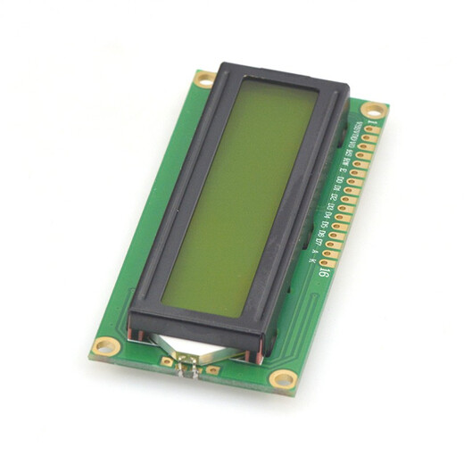 TaoTimeClub LCD1602 yellow-green screen 1602A LCD display LCD-1602-5V black font