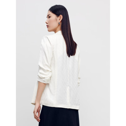 PEACEBIRD Women's Autumn Slim Commuting Suit A1BAD3101 Beige M