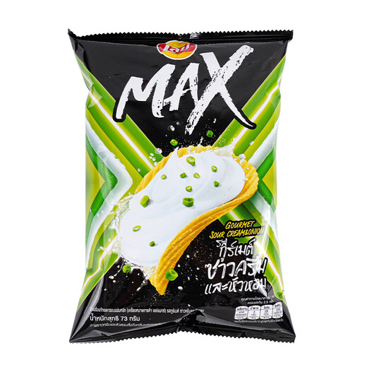 乐事（Lay's）MAX系列酸奶油洋葱味薯片73g泰国进口