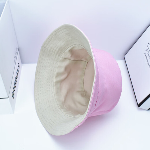 
Mi Lan MIELANAT double-sided fisherman hat men and women summer Korean style student versatile fashion trend sun shading round face couple hat double-sided wear-black/beige men and women (one size 56-58cm)