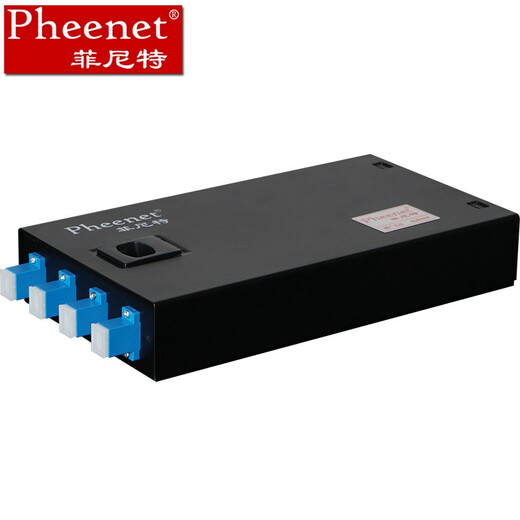 菲尼特 Pheenet光纤终端盒4/8口12/24芯SC ST FC LC单模满配光缆尾纤熔接盒 4口SC单模满配